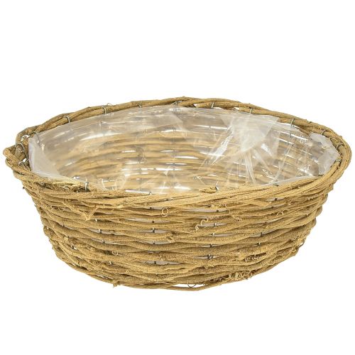 Produkt Miska na rośliny Ozdobna miska okrągła z naturalnych winorośli Ø35cm W12cm