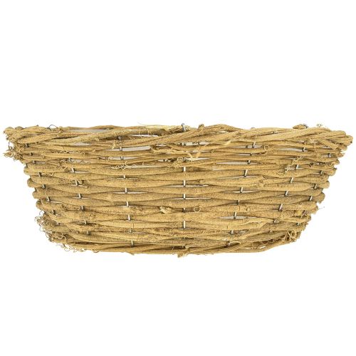 Produkt Miska na rośliny Ozdobna miska okrągła z naturalnych winorośli Ø35cm W12cm