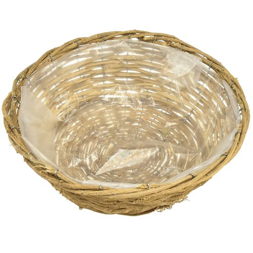 Produkt Miska na rośliny Ozdobna miska okrągła z naturalnych winorośli Ø35cm W12cm