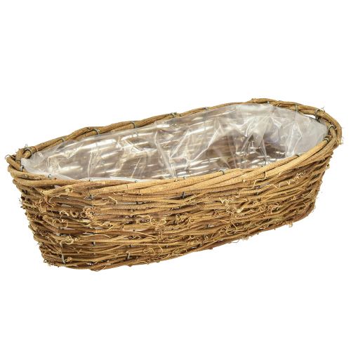 Produkt Miska na rośliny Naturalna miska na kwiaty winorośli owalna 40x19x11,5cm