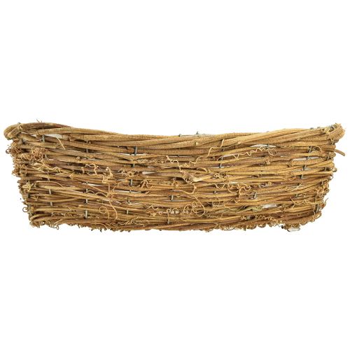 Produkt Miska na rośliny Naturalna miska na kwiaty winorośli owalna 40x19x11,5cm