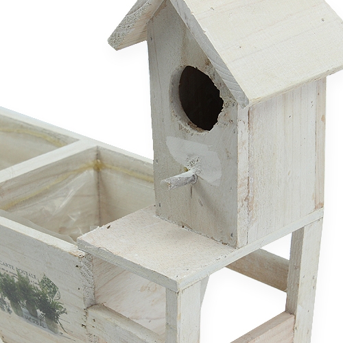 Produkt Drewniana skrzynka z domkiem dla ptaków 29,5cm x 12cm H24cm