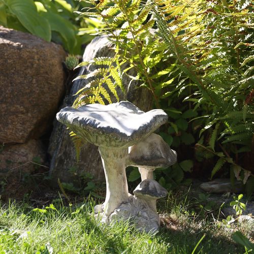 Produkt Kamień dekoracyjny grzybowy odlewany szary bielony 21,5×18×22cm