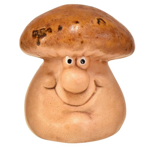 Produkt Wesołe figurki grzybów z twarzami - różne odcienie brązu, 6,5 cm - zabawna dekoracja do ogrodu i domu - 3 szt.