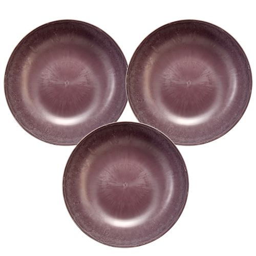 Produkt Elegancka fioletowa miska plastikowa 37x10,5 cm - uniwersalna do dekoracji - 3 sztuki