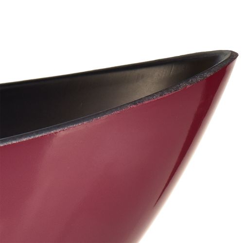Produkt Nowoczesna miska półksiężycowa w kolorze ciemnoczerwonym wykonana z tworzywa sztucznego 39 cm - uniwersalna do dekoracji - 2 sztuki