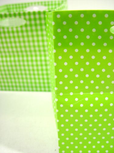 Floristik24 Torba plastikowa 10,5x10,5cm 16 sztuk w kolorze zielonym