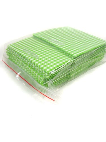 Floristik24 Torba plastikowa 10,5x10,5cm 16 sztuk w kolorze zielonym