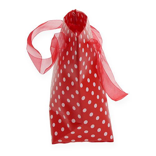 Floristik24 Torebka prezentowa Czerwona, Biała 22,5cm 8szt.