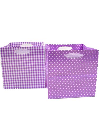 Worek foliowy 12x12cm 12szt fioletowy | Floristik24.pl