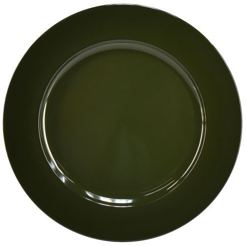 Produkt Eleganckie, ciemnozielone talerzyki plastikowe 28 cm 4szt