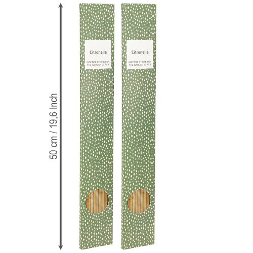 Produkt Kadzidełka Citronella Bambusowe Dł. 50 cm 20 patyczków x 2