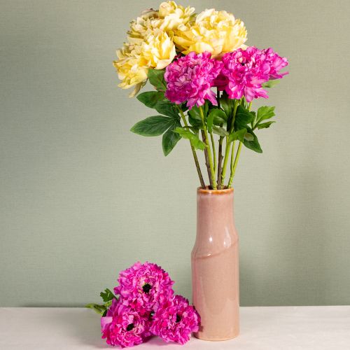 Produkt Sztuczny kwiat ranunculus, szczegółowa replika do dekoracji salonu i biura, 55 cm, 6 sztuk