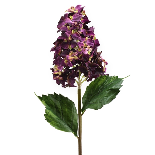 Floristik24 Sztuczna hortensja kłosowa purpurowa 74cm