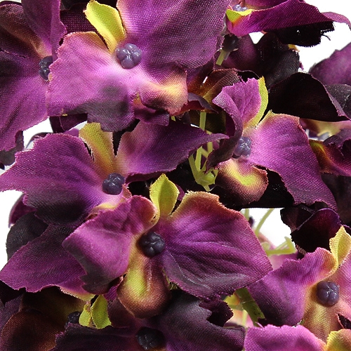 Floristik24 Sztuczna hortensja kłosowa purpurowa 74cm