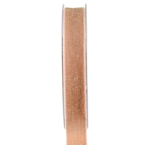 Wstążka aksamitna brokatowa w kolorze różowego złota ozdobna aksamitna wstążka 20mm 10m