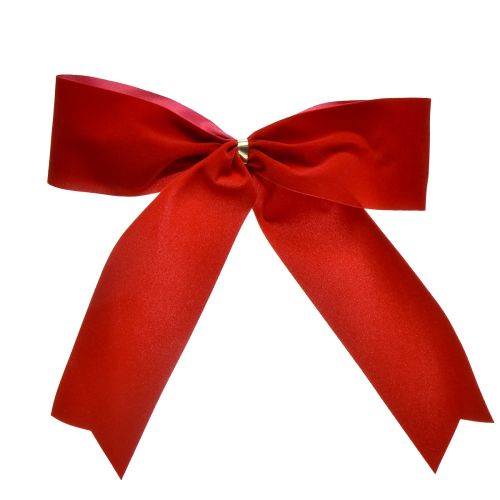 Produkt Kokarda aksamitna czerwona o szerokości 5,5 cm Kokardka świąteczna do użytku na zewnątrz 18×18cm 2szt
