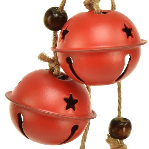 Produkt Wieszak na dzwonki Dzwonki świąteczne czerwone 28 cm, zestaw 2 szt