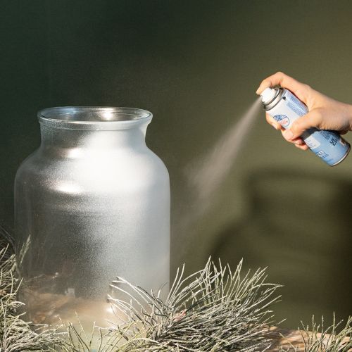 Srebrny spray z brokatem w sprayu do okien i dekoracji zimowych 150ml | Floristik24.pl