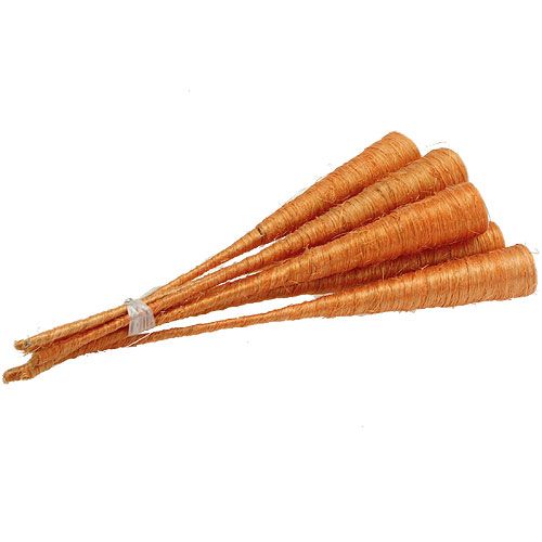 Floristik24 Wazon sizalowy pomarańczowy Ø3cm L30cm 12szt.