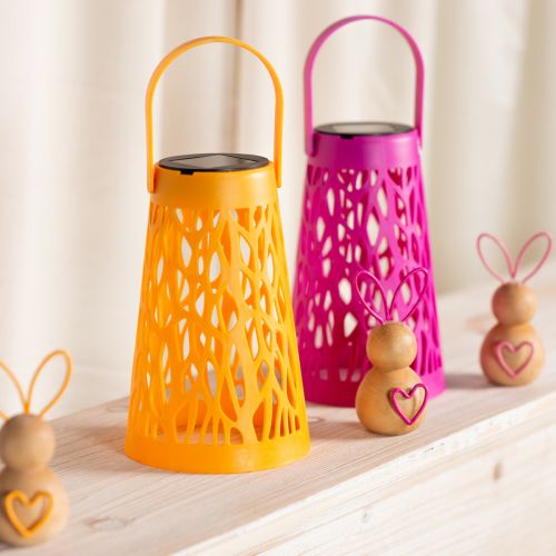 Produkt Latarnia solarna do użytku zewnętrznego, idealna na przytulne letnie wieczory w ogrodzie i na tarasie, 26 cm, 2 sztuki