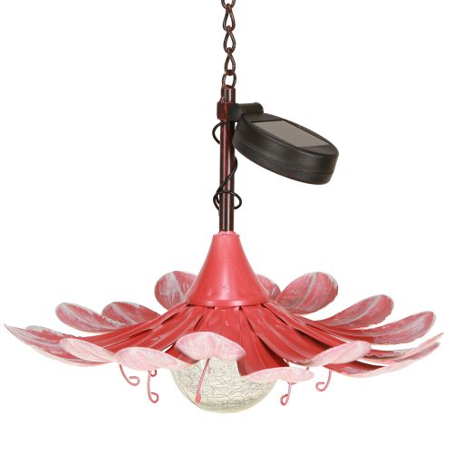 Produkt Solarna lampa ogrodowa LED Flower Garden LED Metal Pink Ø30cm