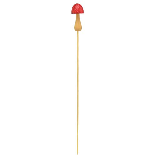 Produkt Wtyczka kwiatowa grzybkowa dekoracyjna drewniana wtyczka czerwona Ø2,5cm 8 sztuk