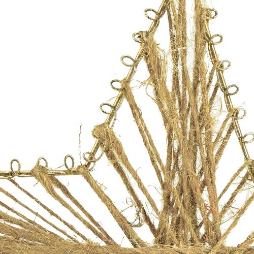 Produkt Gwiazdka owinięta jutą Dekoracja świąteczna rustykalna 20cm 4szt