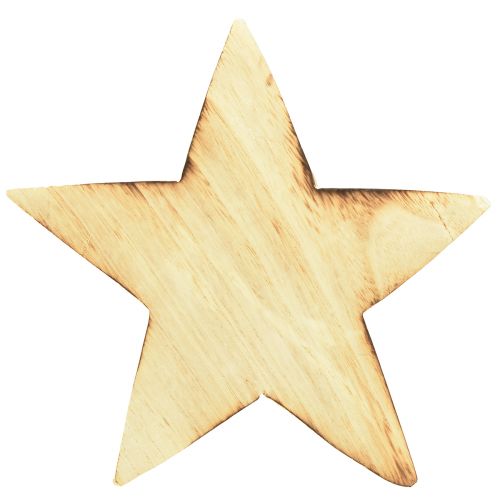 Produkt Rustykalna gwiazda dekoracyjna z drewna - wygląd naturalnego drewna, 20x7 cm - wszechstronna dekoracja pokoju