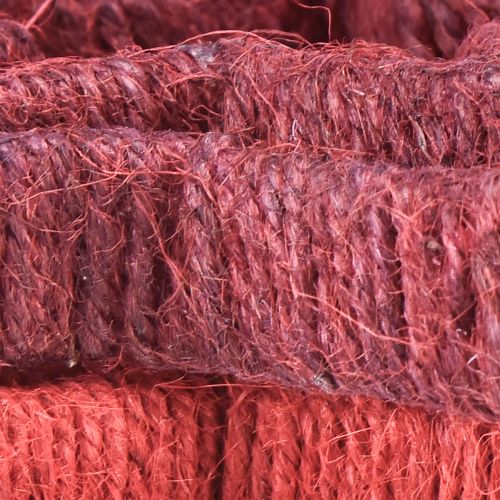Produkt Gwiazdka na stojak dekoracja świąteczna juta czerwona 13/18cm 4szt
