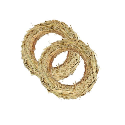 Floristik24 Wianek słomiany 18/3cm 10szt