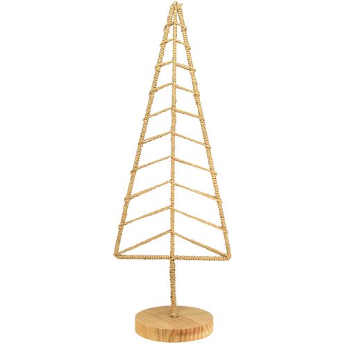 Produkt Ozdoba choinkowa z drewna bazowego metalowego naturalnego 18x12x51cm
