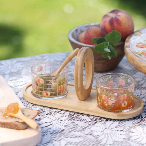 Produkt Zestaw do tapas motyw brzoskwiniowy dekoracja stołu lato 23×9×10,5cm
