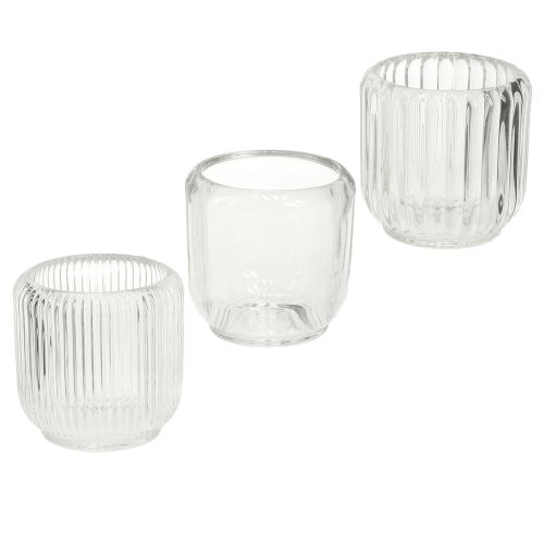 Produkt Podgrzewacz świecznik szkło przezroczyste Ø8cm wys.8cm 6 szt.