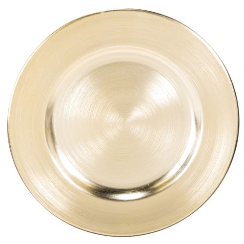 Małe okrągłe błyszczące talerze dekoracyjne, 17 cm, 6 szt.
