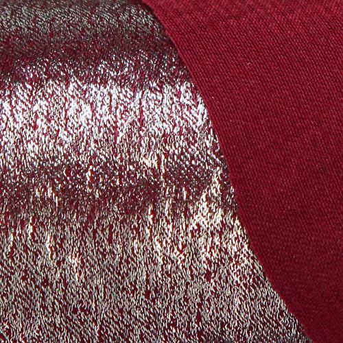 Produkt Wstążka dekoracyjna na stół Wstążka dekoracyjna Bordeaux złote frędzle S28cm D2,5m