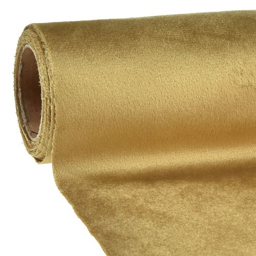 Produkt Wstążka aksamitna bieżnik na stół w kolorze złotobrązowym tkanina dekoracyjna 28×270cm do dekoracji stołu