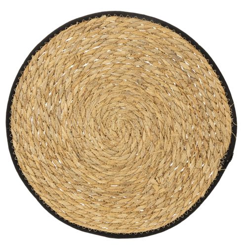 Floristik24 Podkładka na stół, z trawy sitowej, okrągła, Ø35 cm, 4 sztuki
