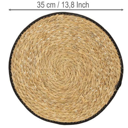 Produkt Podkładka na stół, z trawy sitowej, okrągła, Ø35 cm, 4 sztuki
