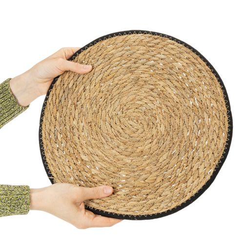 Produkt Podkładka na stół, z trawy sitowej, okrągła, Ø35 cm, 4 sztuki