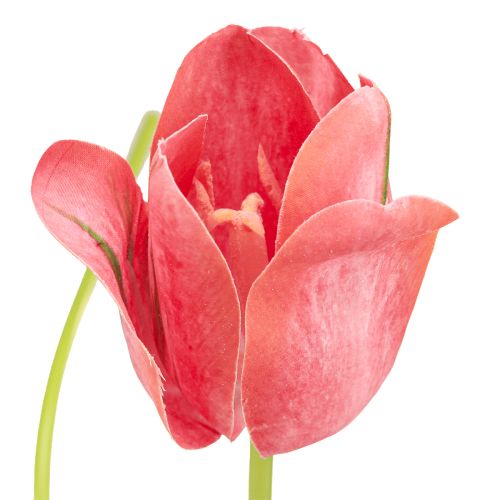 Produkt Tulipan sztuczny kwiat czerwony, pomarańczowy sztuczny wiosenny kwiat W67cm