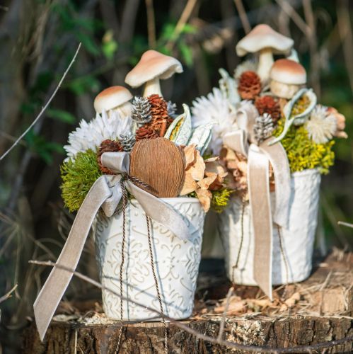 Produkt Doniczka ceramiczna biała Ø7cm W8cm 4szt