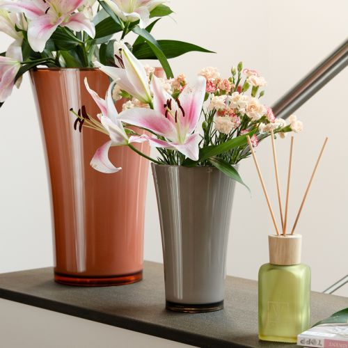 Produkt Wazon „Fizzy” Ø16cm H27cm platynowoszary 1 szt.