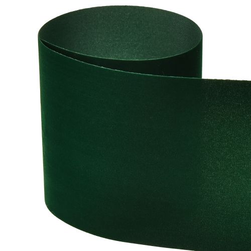 Produkt Taśma welurowa zielona szeroka wstążka ciemnozielona welurowa 100mm 8m