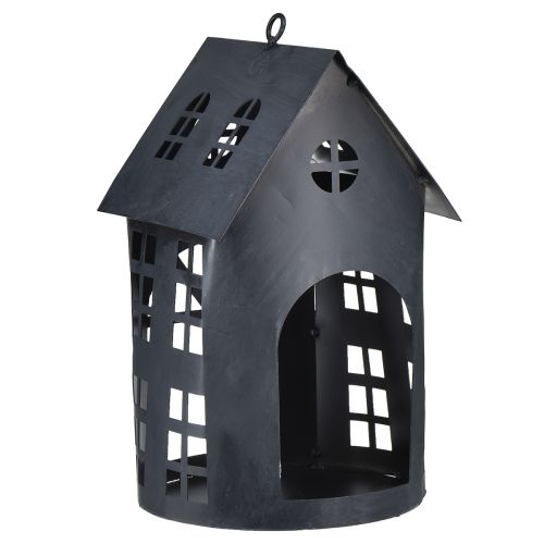 Produkt Domek dla ptaków w kolorze antycznego szarego metalu 30x15 cm