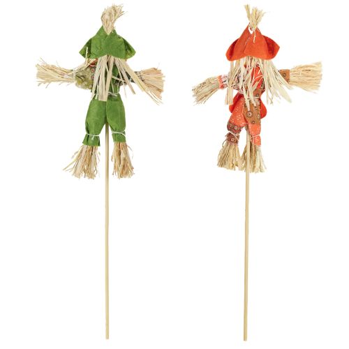 Produkt Paliki do kwiatów stracha na wróble zielono-pomarańczowe wys. 16 cm 16 szt.
