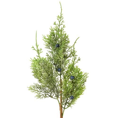 Produkt Jałowiec z jagodami sztuczne gałązki zielony niebieski L42cm 4szt