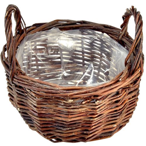 Produkt Wszechstronny zestaw okrągłych koszy wiklinowych z uchwytami - 3 rozmiary (30 cm, 26 cm, 20 cm) - Idealny do przechowywania i dekoracji wnętrz - Zestaw 3 szt.