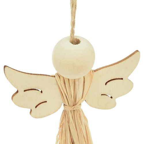 Produkt Aniołek bożonarodzeniowy Ozdoba choinkowa aniołek z rafii 11cm 12 szt