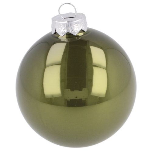 Produkt Bombki szklane oliwkowo-srebrno-szare Ø7,5cm 12 szt.